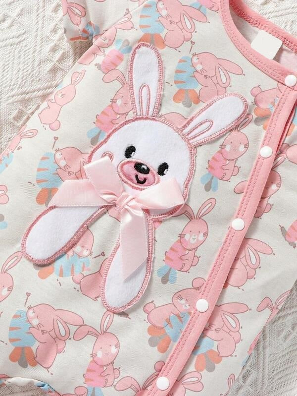Baby Cartoon Jumpsuit 3 Piece Set