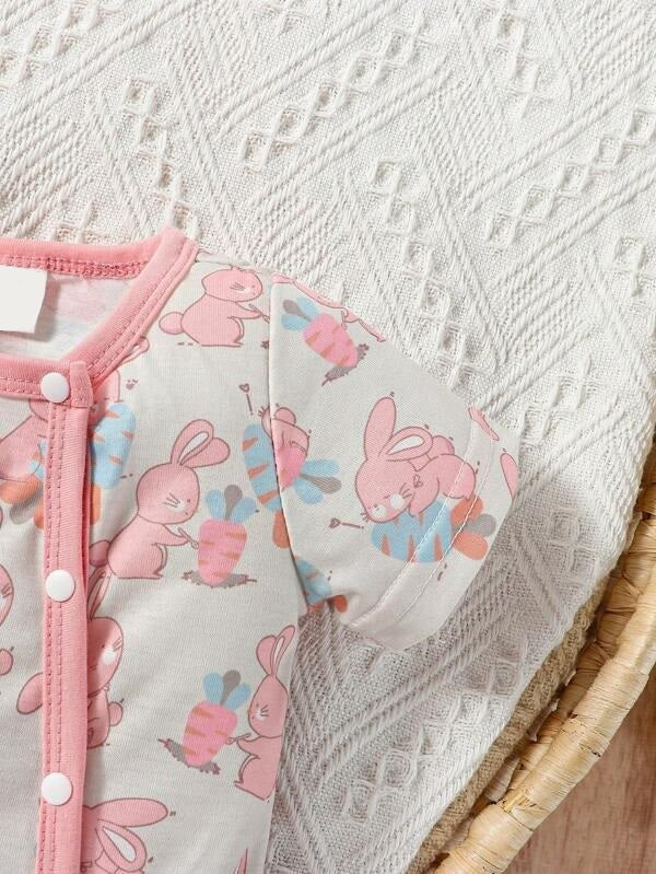Baby Cartoon Jumpsuit 3 Piece Set