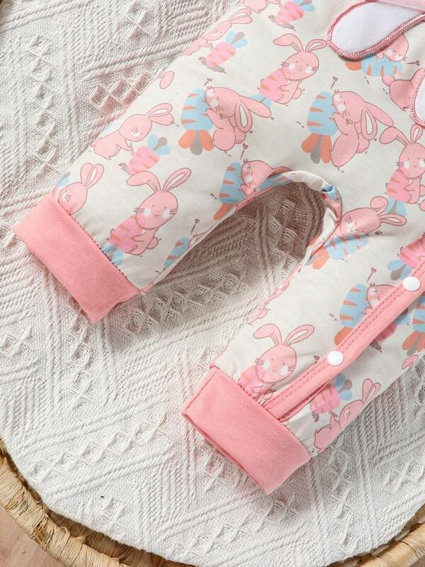 Baby Cartoon Jumpsuit 3 Piece Set