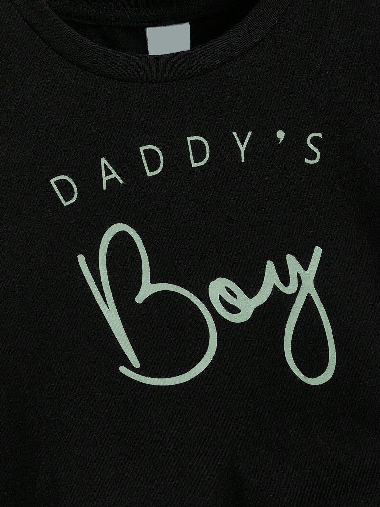 Baby Slogan Tee And Shorts Set