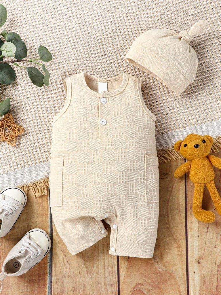 Baby Side Pocket Romper Set