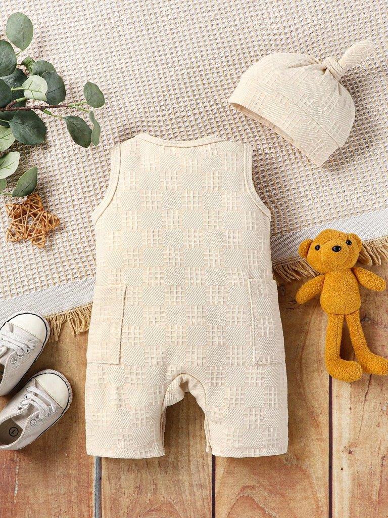 Baby Side Pocket Romper Set
