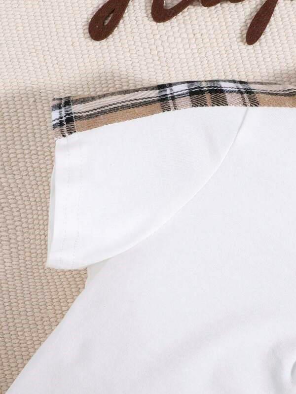 Baby Golf Tee And Plaid Shorts Set