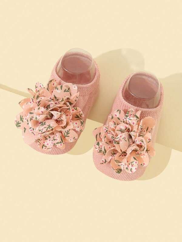 Baby Flower Socks Pink