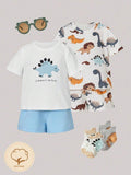 Baby Dino Tee And Shorts (2 Sets)