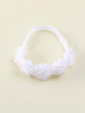 Baby White Flower Headband