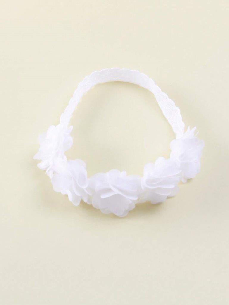 Baby White Flower Headband