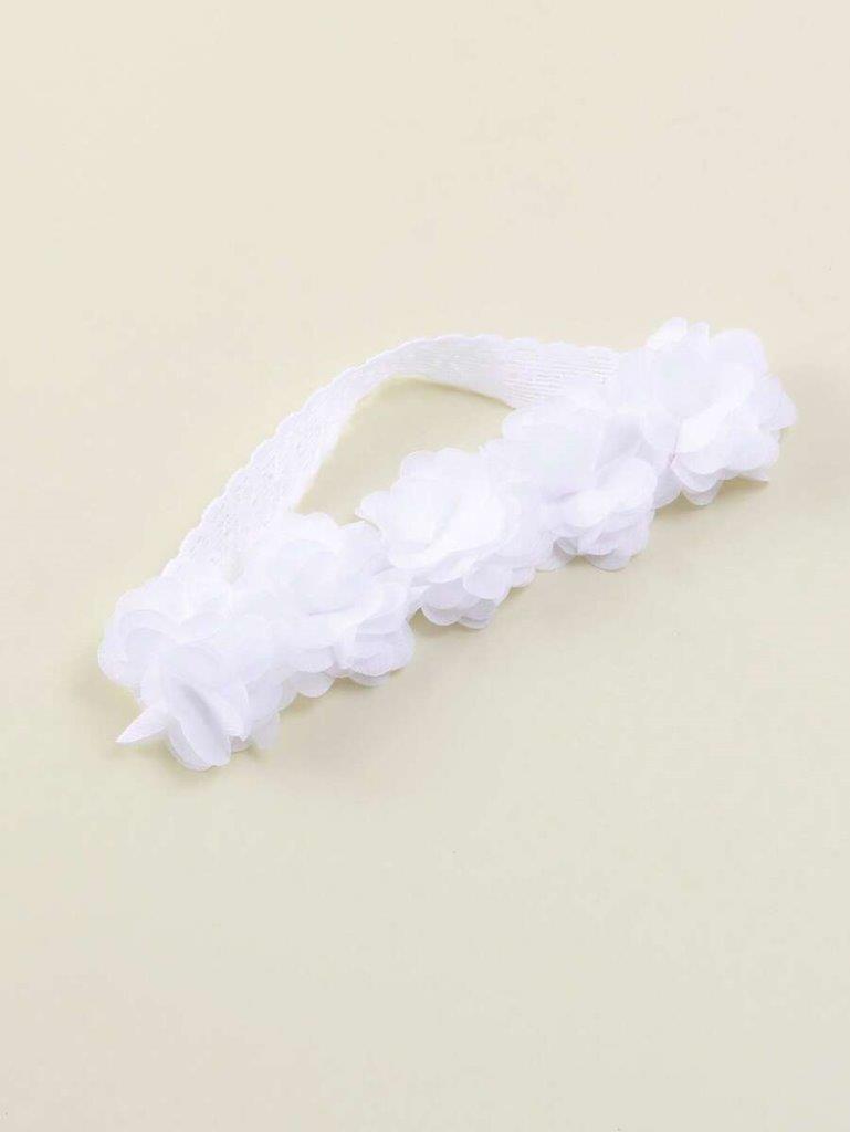 Baby White Flower Headband