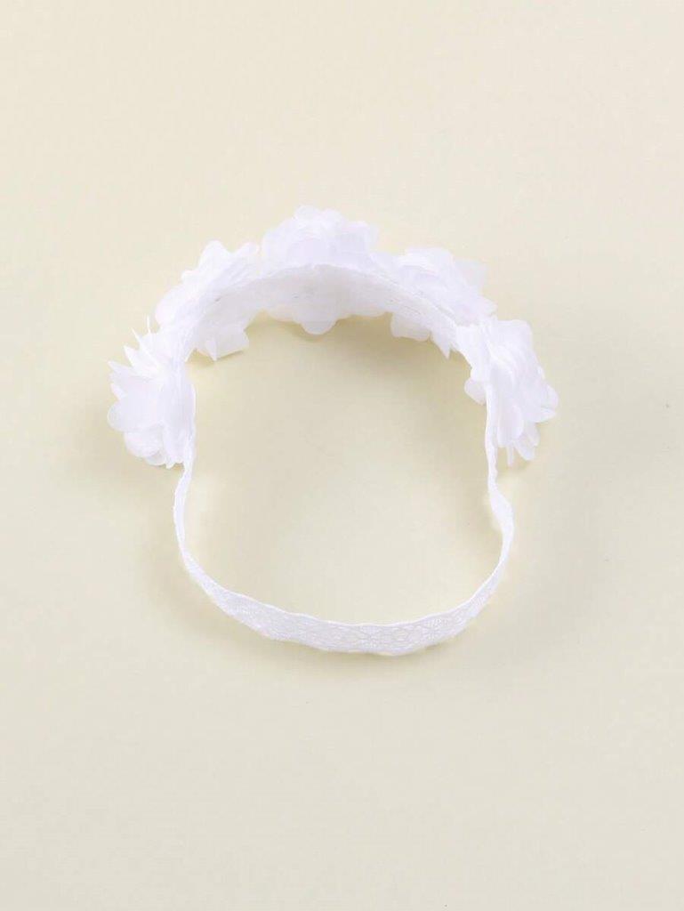 Baby White Flower Headband
