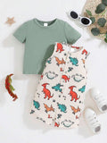 Baby 2 Piece Dinosaur Romper Set
