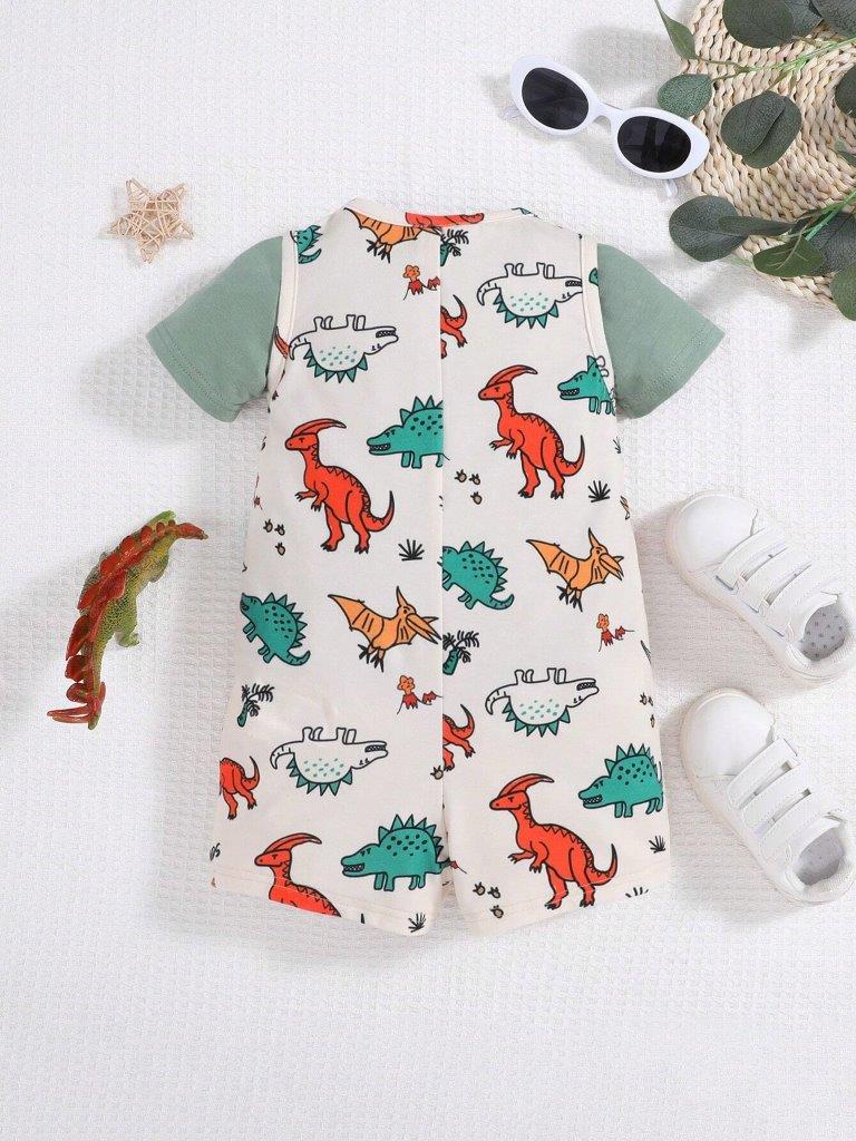 Baby 2 Piece Dinosaur Romper Set