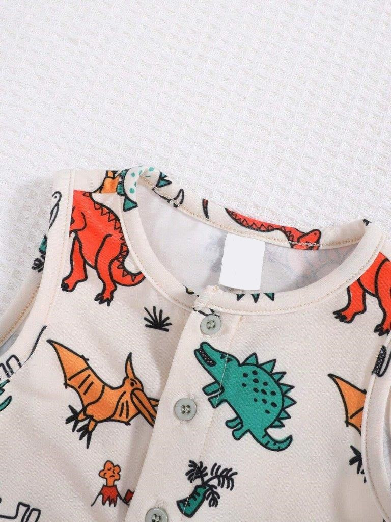 Baby 2 Piece Dinosaur Romper Set