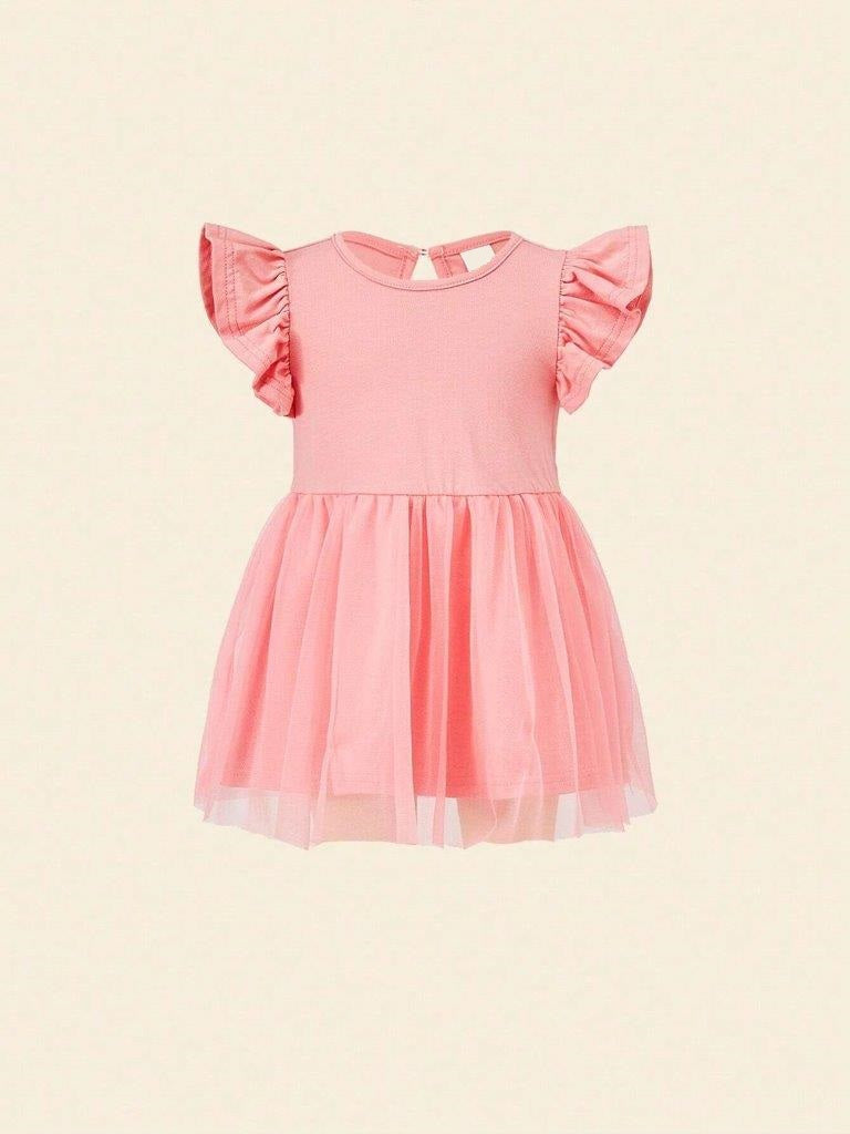 Baby Mesh Tee And Pants Without Headband Set