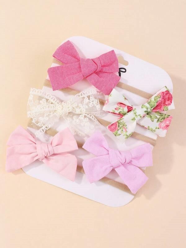 Baby 5 Piece Headband Set mix 6