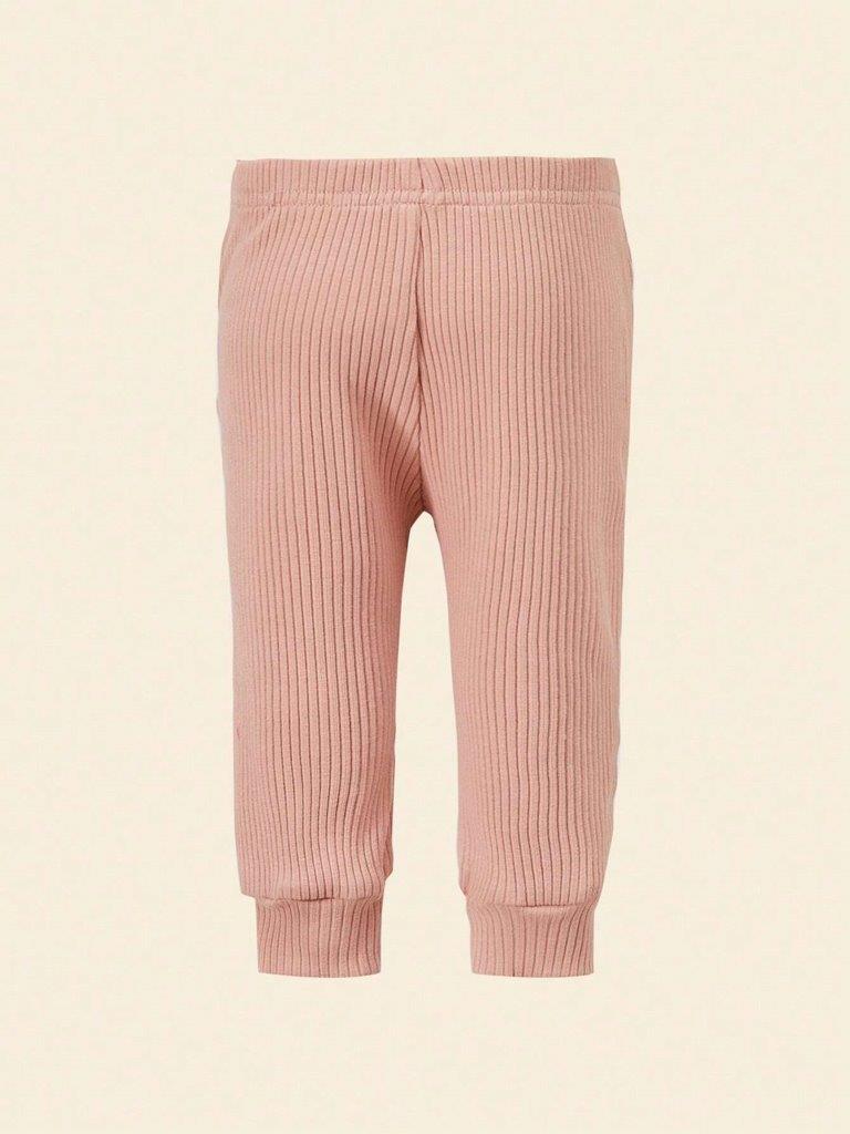 Baby Ribbed Knit Bodysuit And Pants Set
