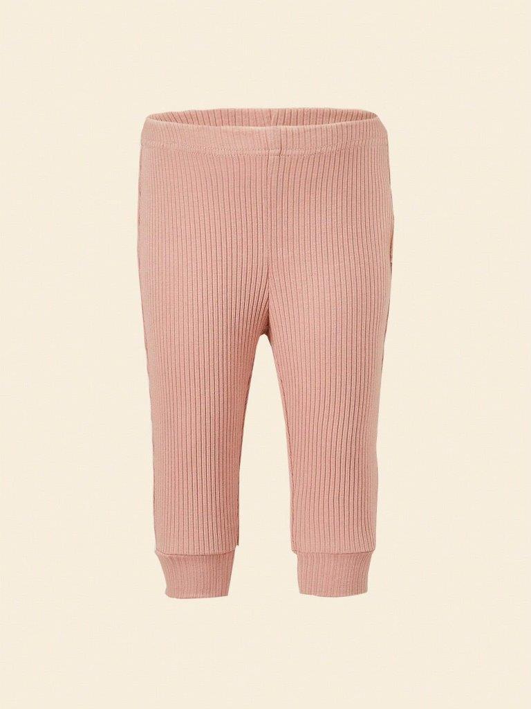 Baby Ribbed Knit Bodysuit And Pants Set
