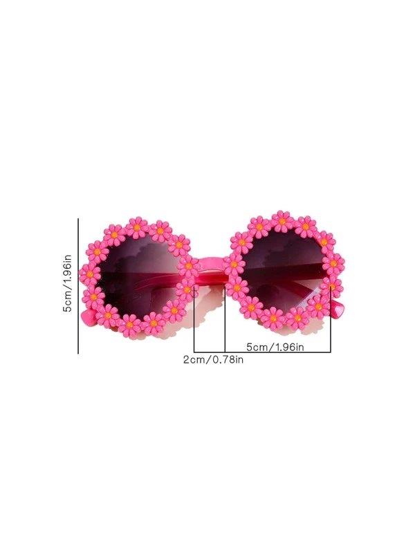 Kids Daisy Sunglasses Hot Pink