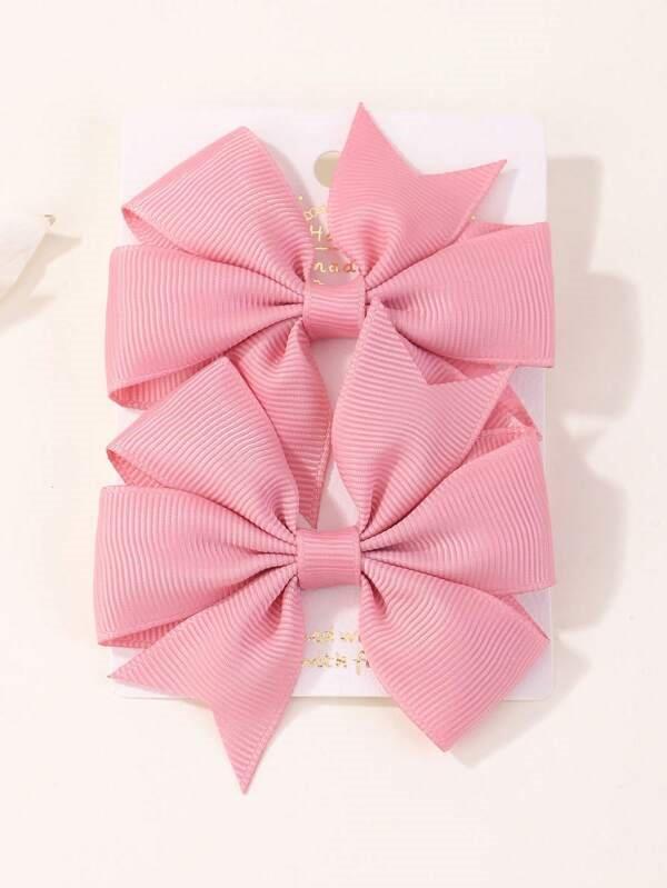 Baby 2 Piece Hair Clips Light Pink