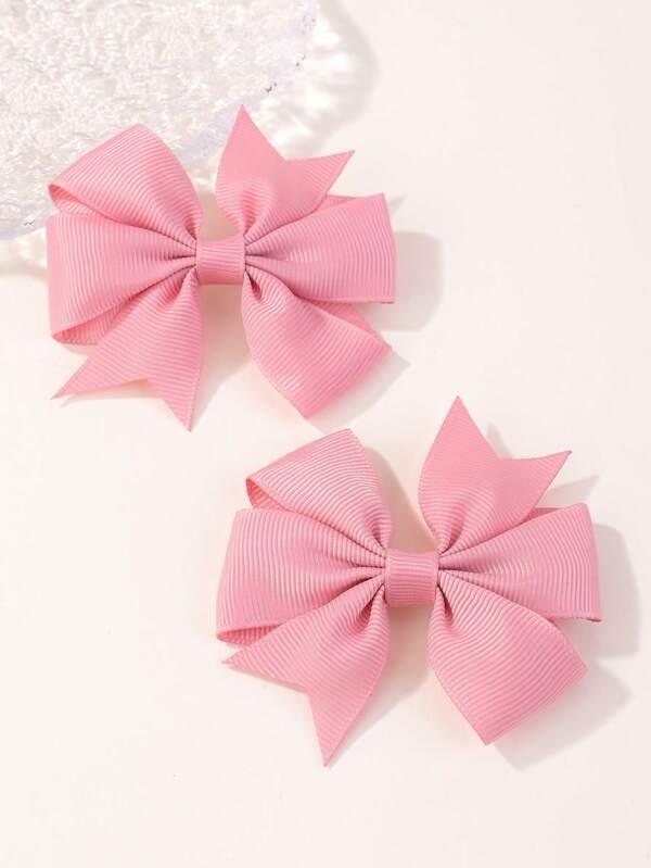 Baby 2 Piece Hair Clips Light Pink