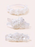 Baby 3 Piece Flower Headband Set Mix 1
