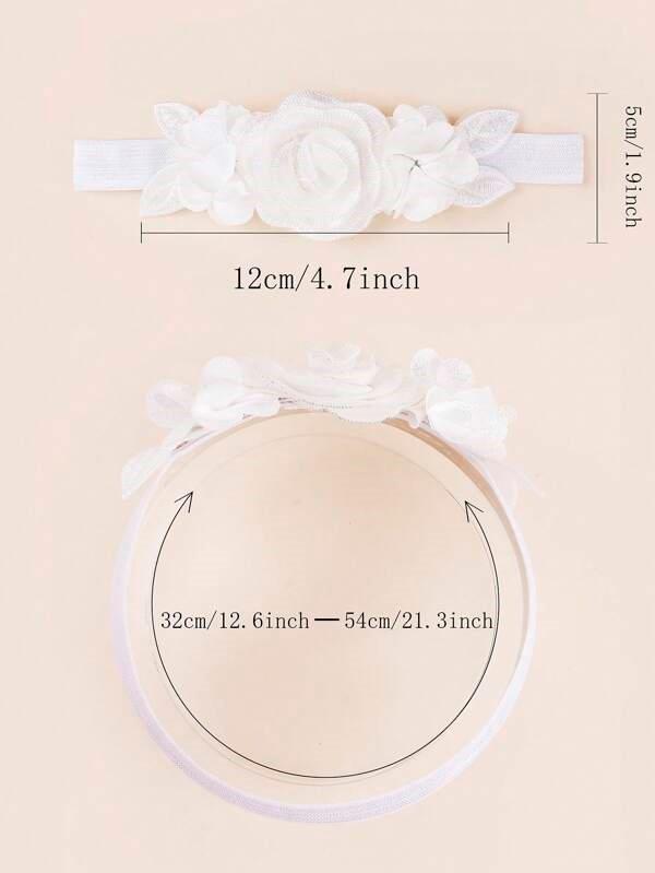 Baby 3 Piece Flower Headband Set Mix 1