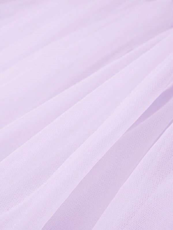 Baby Lilac Puff Sleeve Dress