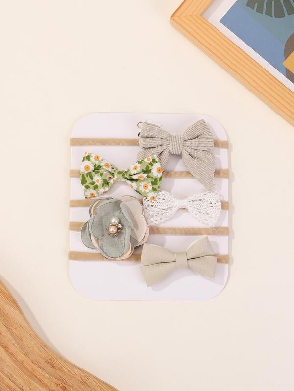 Baby 5 Piece Headband Set mix 3