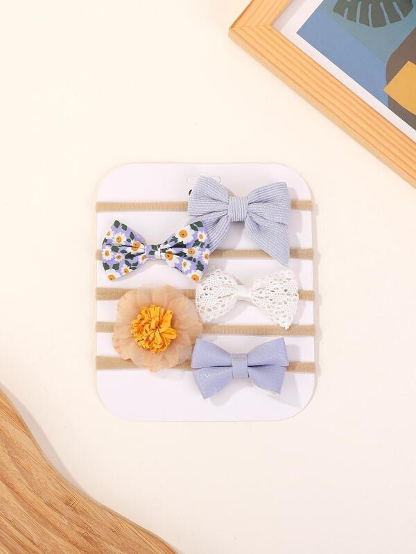 Baby 5 Piece Headband Set mix 9