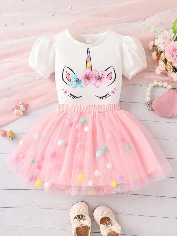 Toddler Girls Pom Pom 2 Piece Set