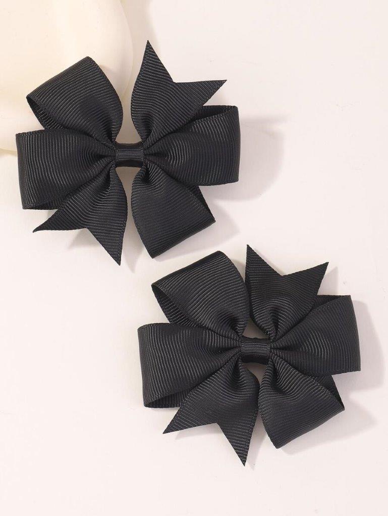 Baby 2 Piece Hair Clips Black