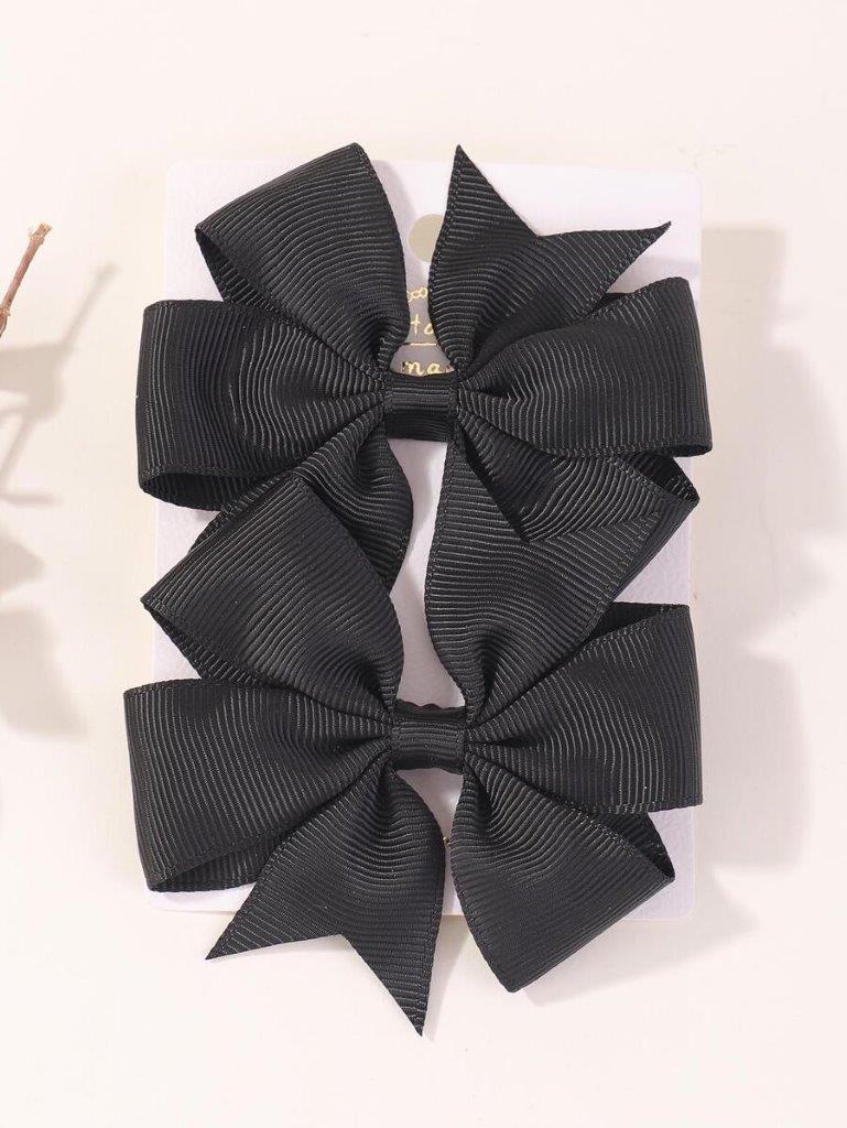 Baby 2 Piece Hair Clips Black