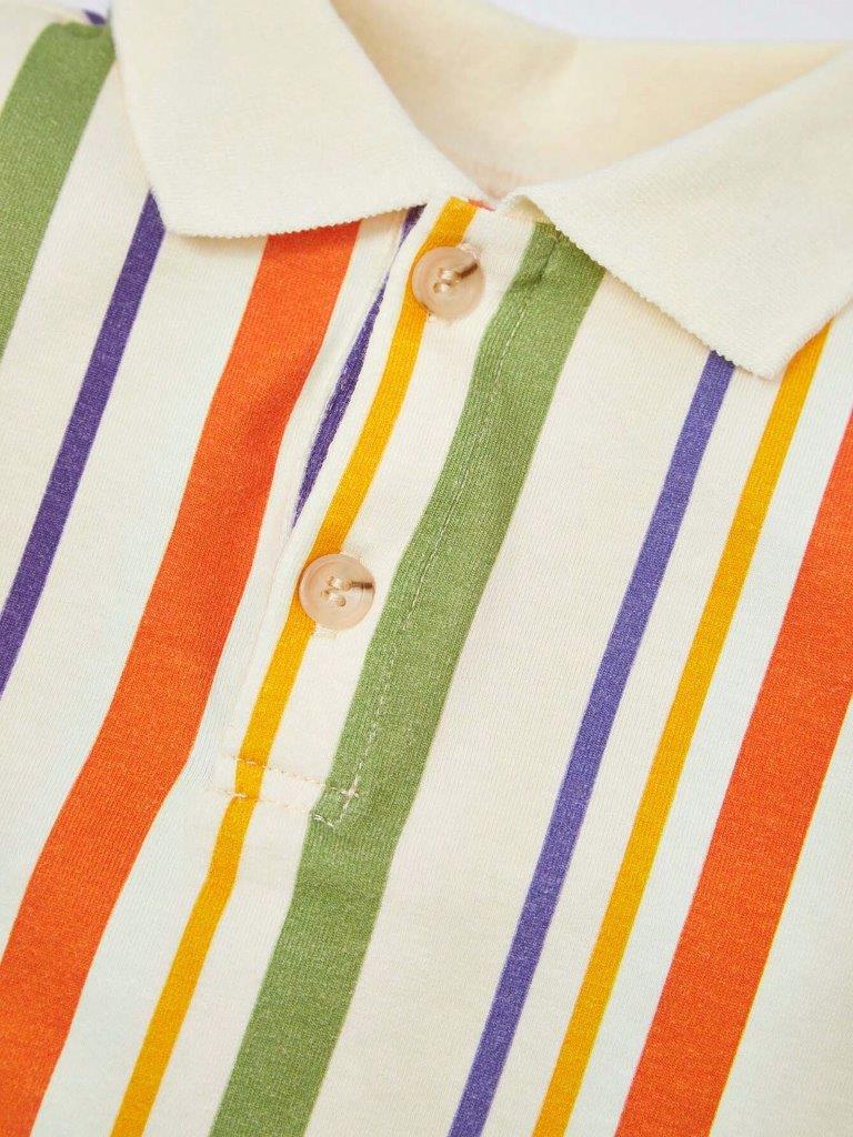 Baby Stripe Golf Tee And Pants Set