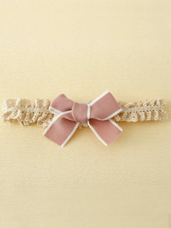 Baby Bow Socks With Headband (6-12 mnths)