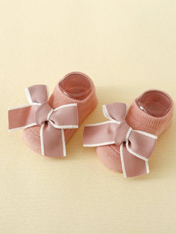 Baby Bow Socks With Headband (6-12 mnths)