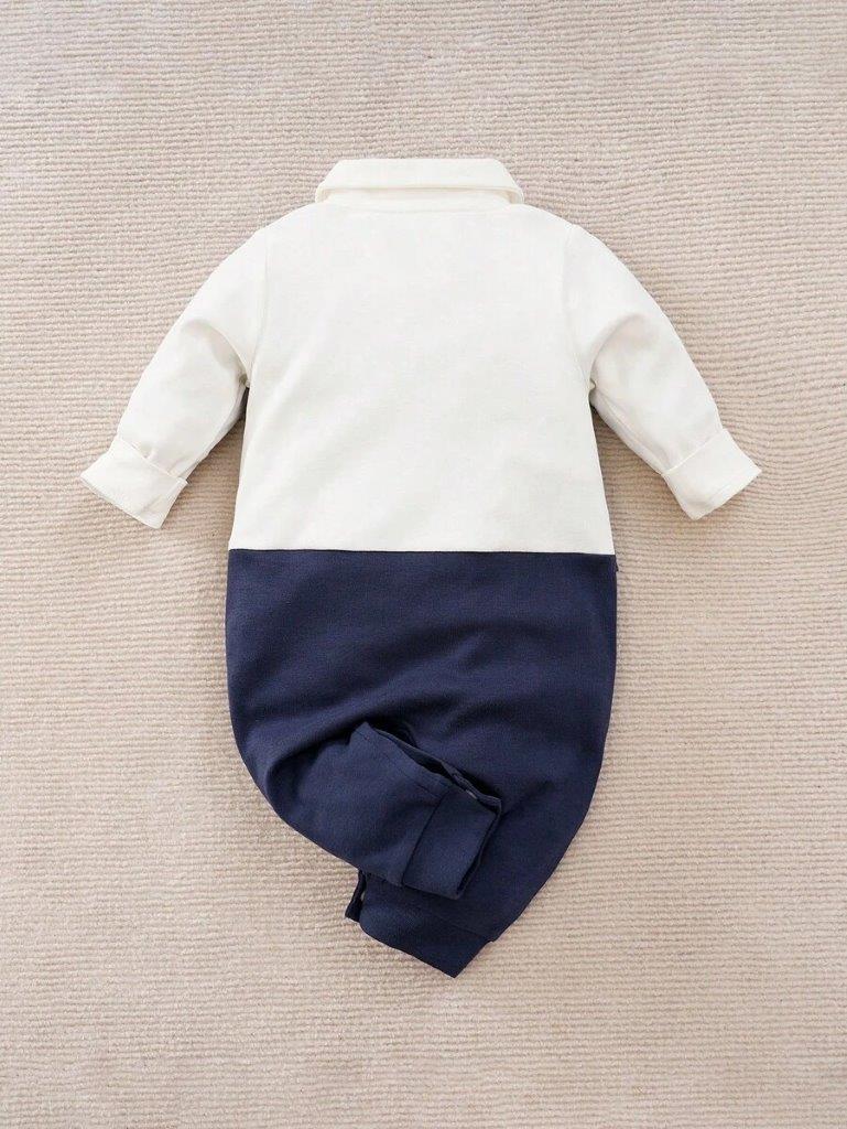 Baby Jumpsuit Navy (Without Bowtie)