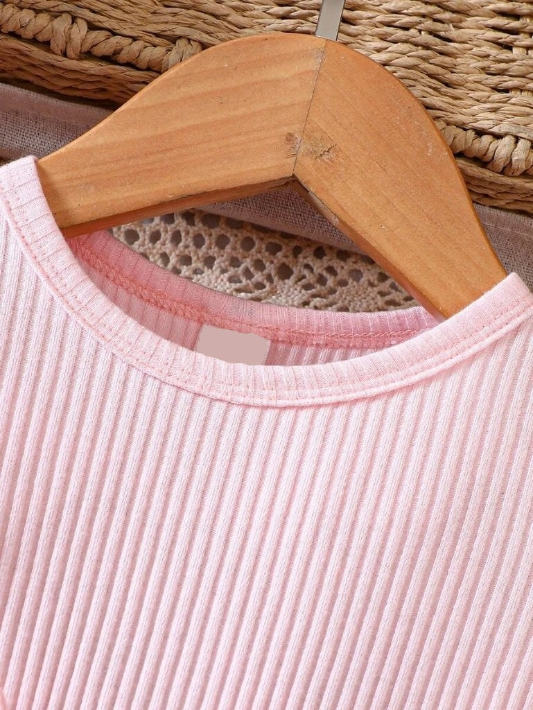 Baby Pink Butterfly Mesh Dress