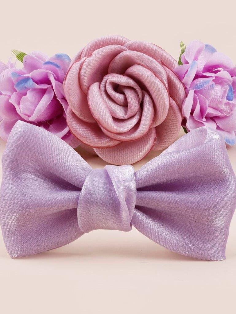 Baby 3 Piece Headband Set Purple