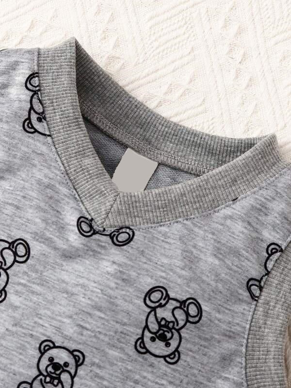 Baby Teddy Vest And Pants Set