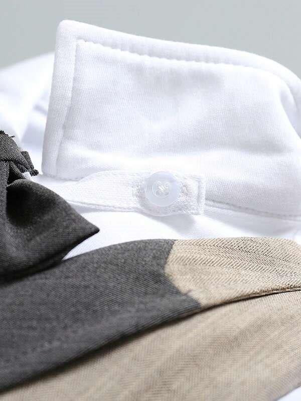 Baby Flap Pocket Bow Tie 2 in 1 Jumpsuit