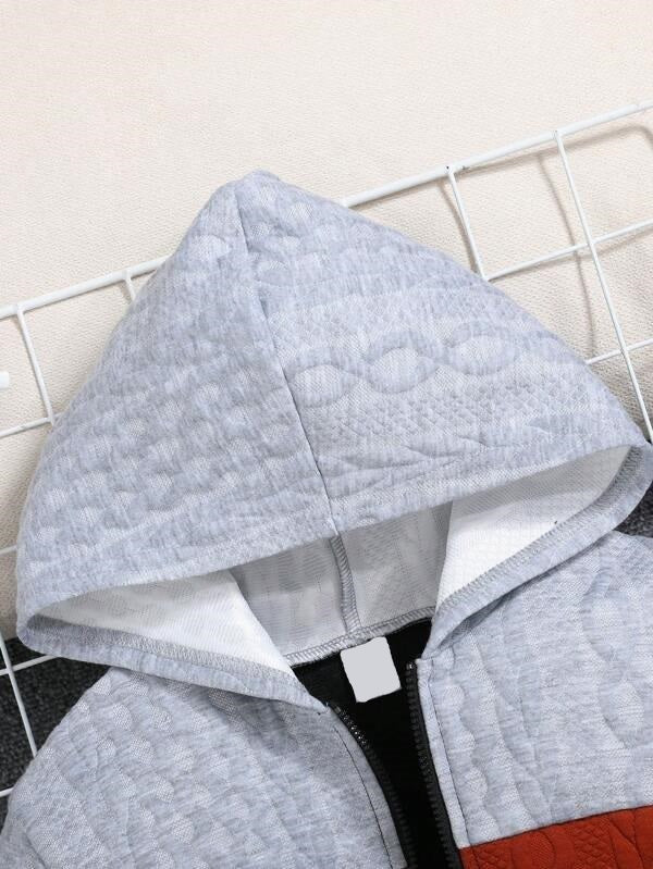 Toddler Boys Colour Block Hooded Jacket
