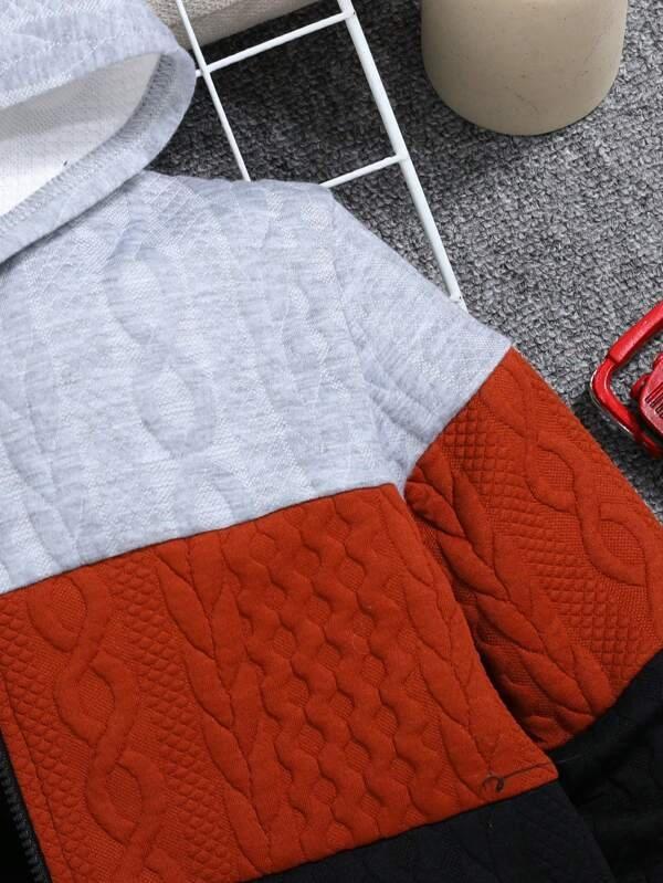 Toddler Boys Colour Block Hooded Jacket