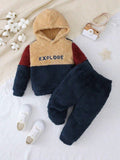Baby 2 Piece Explore Teddy Pullover And Pants Set