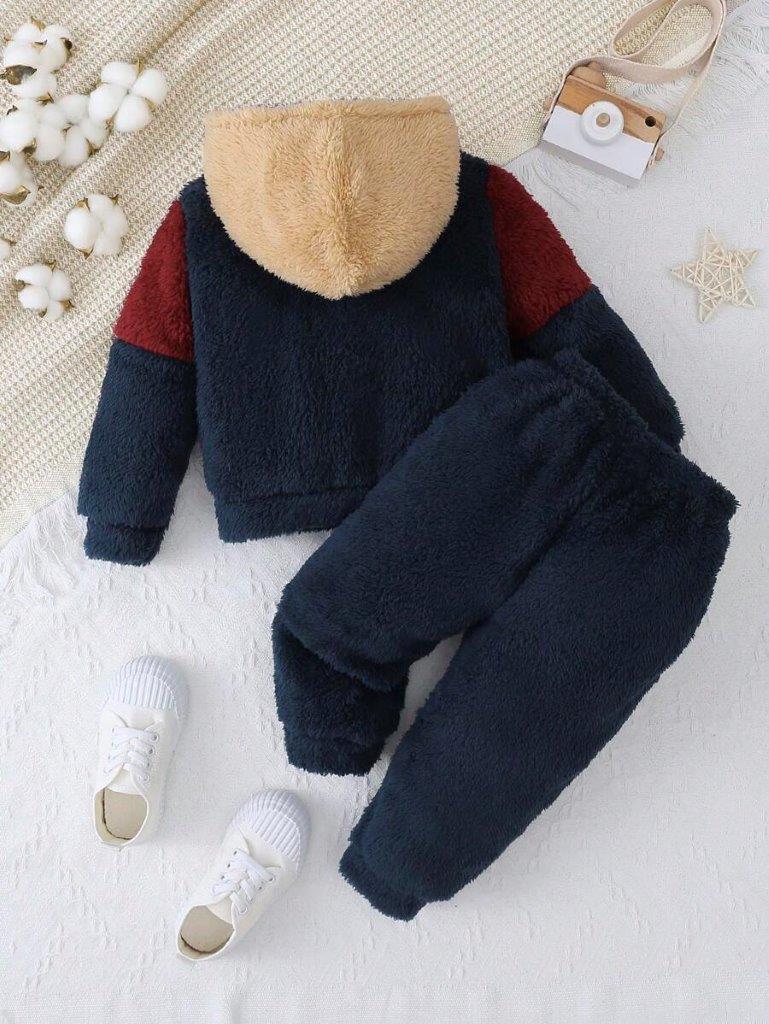 Baby 2 Piece Explore Teddy Pullover And Pants Set