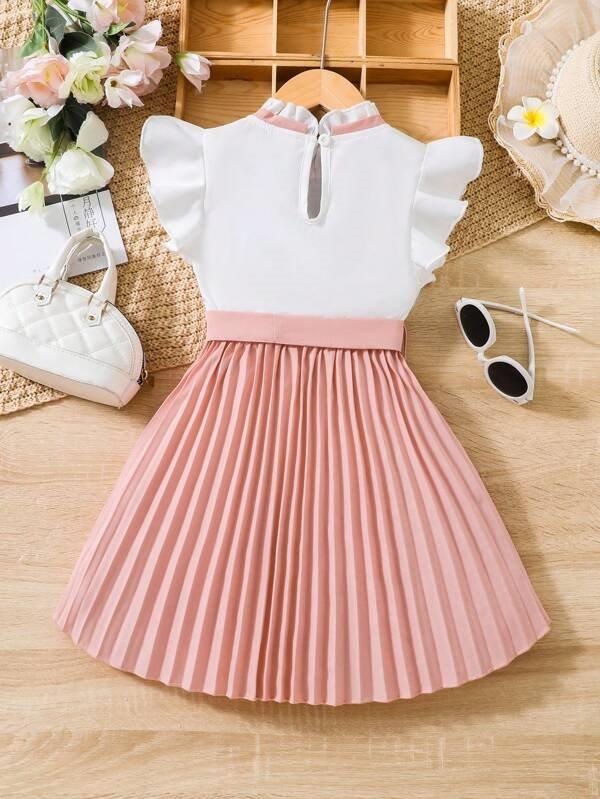 Toddler Girls Pleated Dress