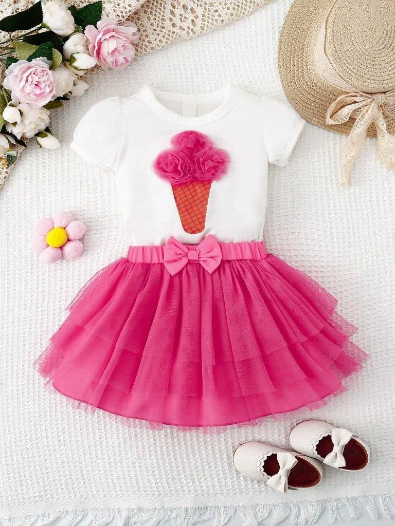 Baby Ice Cream Print 2 Piece Set