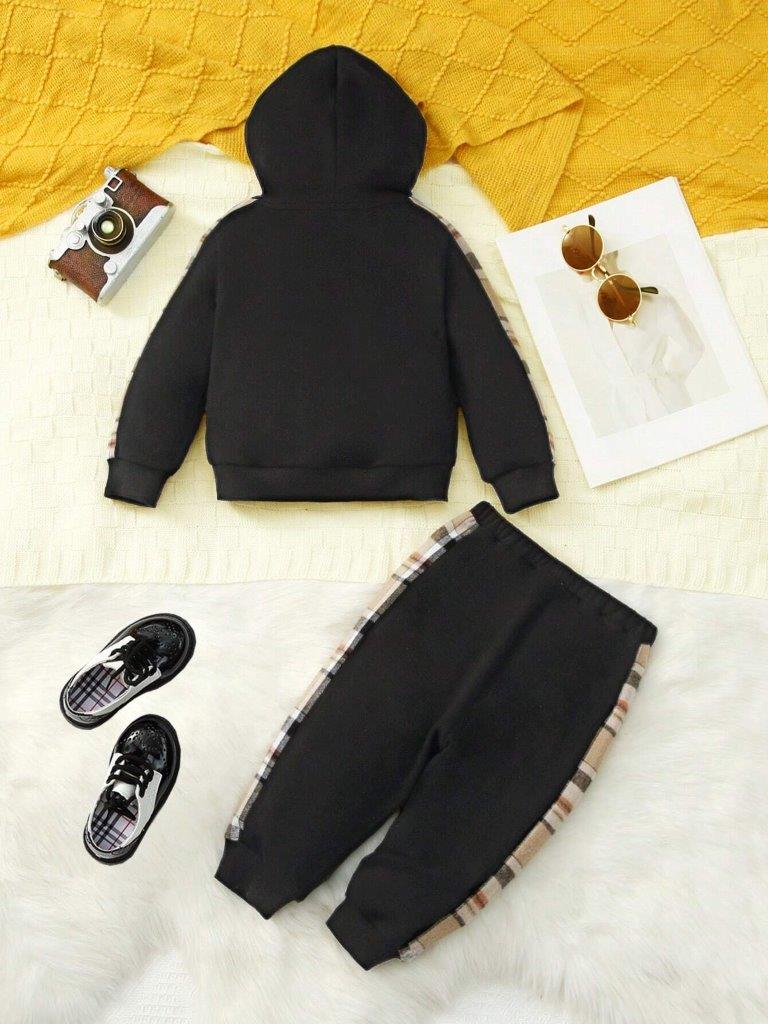 Baby Plaid Teddy 2 Piece Set