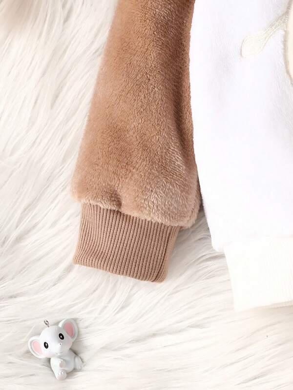 Baby Elephant Cartoon Pullover And Pants Set