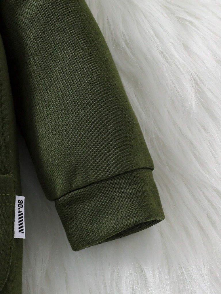 Baby Hooded Army Green Jumpsuit