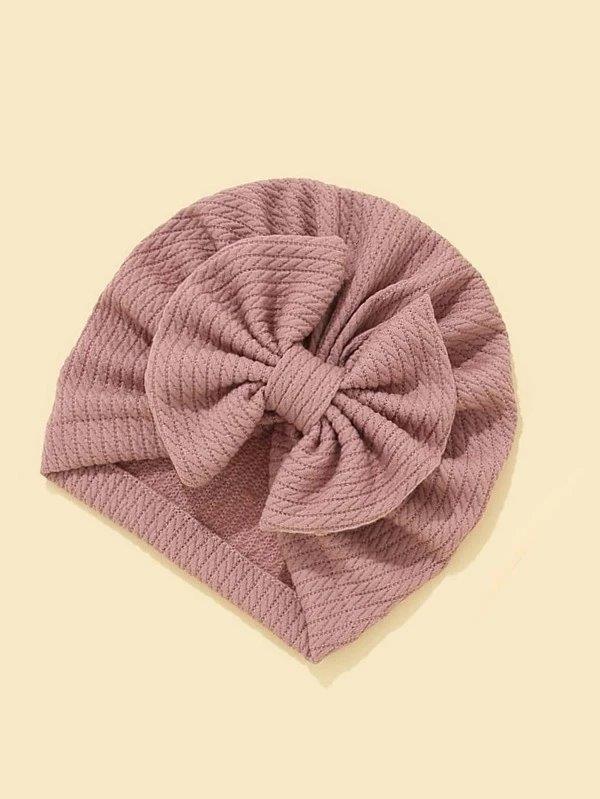 Baby Bow Turban Pink