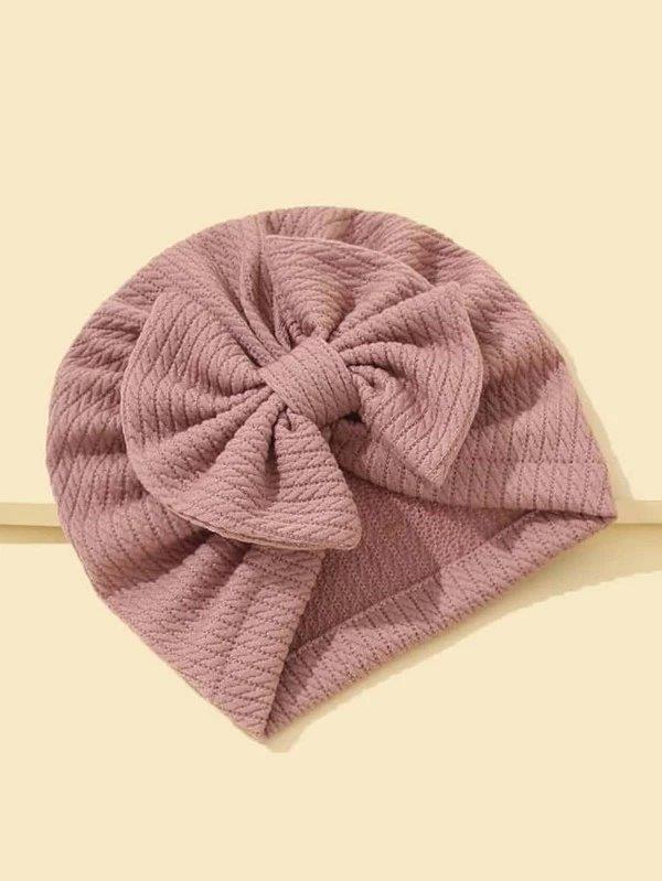 Baby Bow Turban Pink